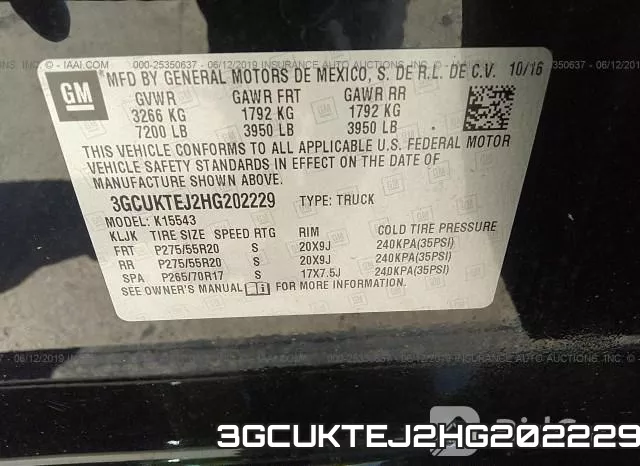 3GCUKTEJ2HG202229 фото 10