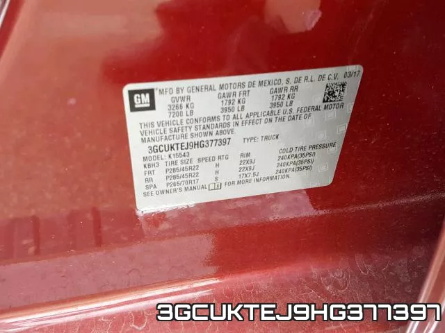 3GCUKTEJ9HG377397 фото 2