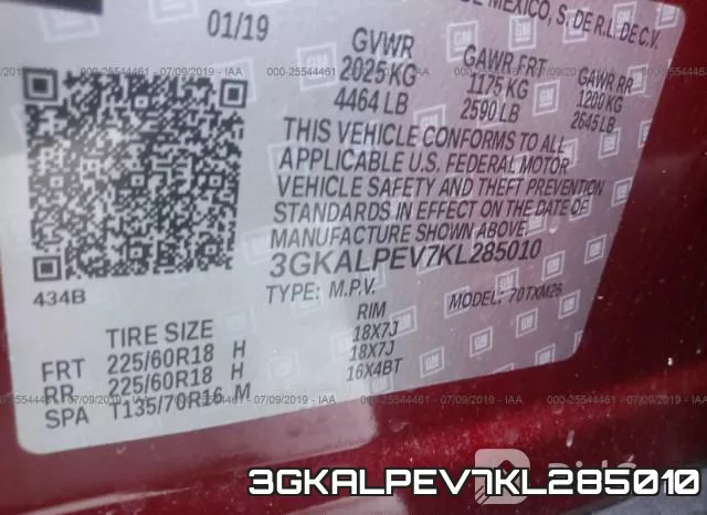 3GKALPEV7KL285010 фото 10