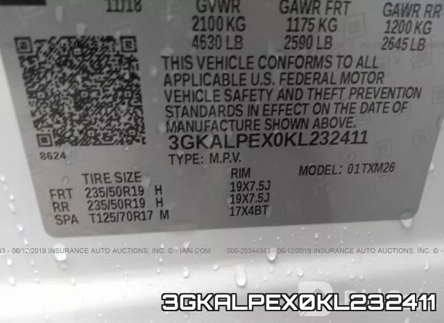 3GKALPEX0KL232411 фото 10
