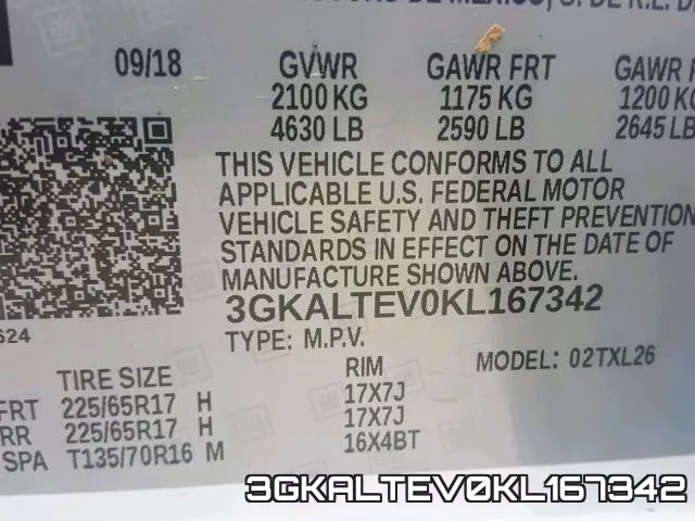 3GKALTEV0KL167342 фото 2