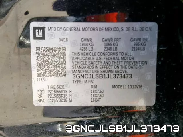 3GNCJLSB1JL373473 фото 2