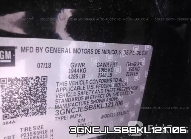 3GNCJLSB8KL121706 фото 10