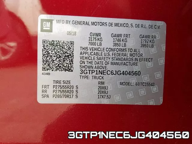 3GTP1NEC6JG404560 фото 2