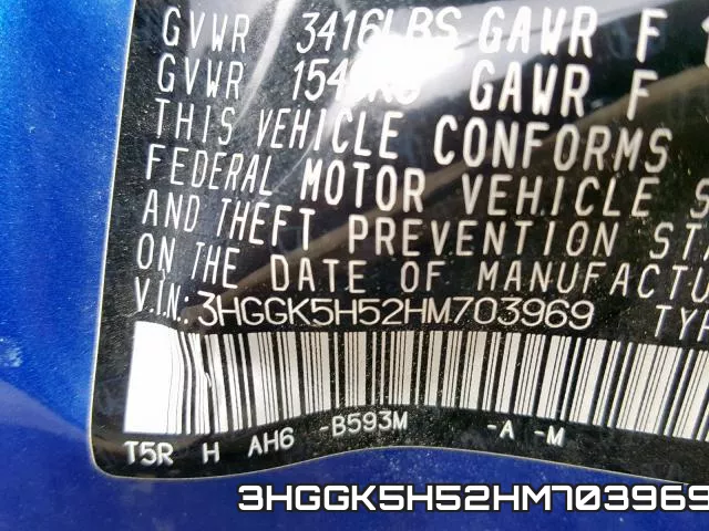 3HGGK5H52HM703969 фото 2