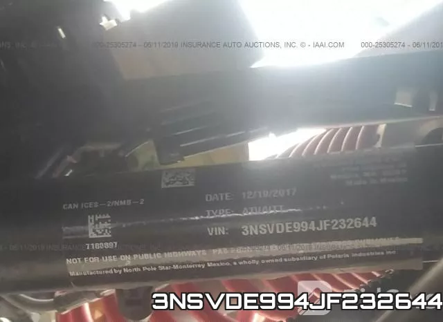 3NSVDE994JF232644 фото 2