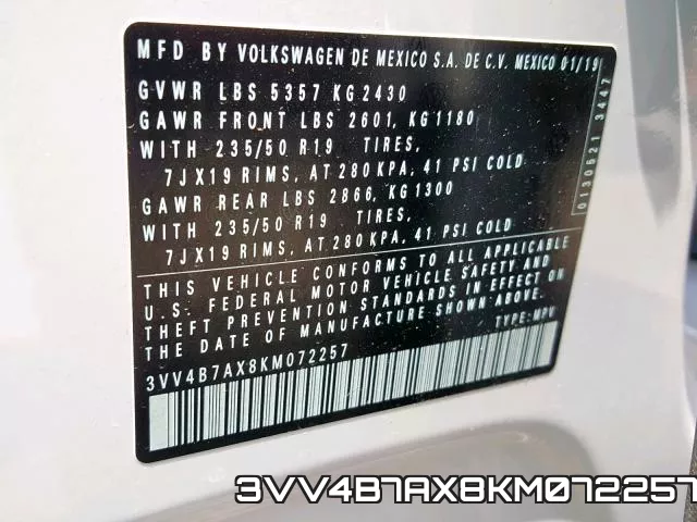 3VV4B7AX8KM072257 фото 2