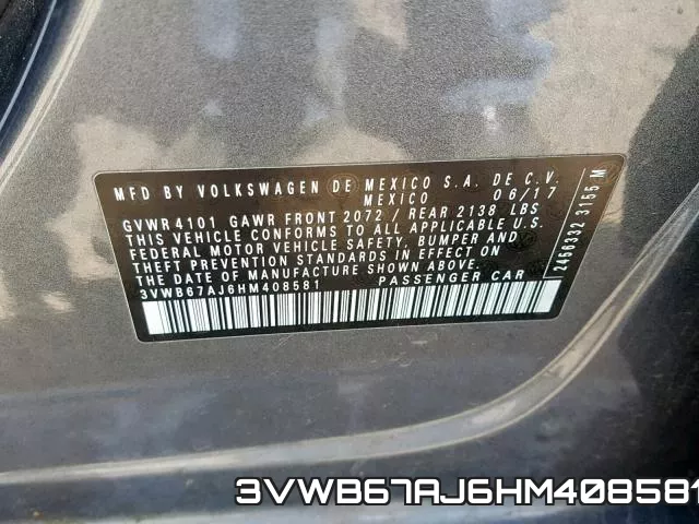 3VWB67AJ6HM408581 фото 2