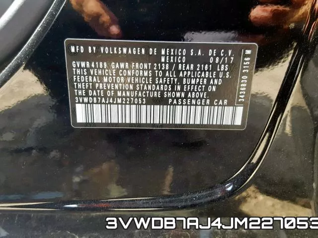 3VWDB7AJ4JM227053 фото 2