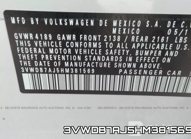 3VWDB7AJ5HM381569 фото 10