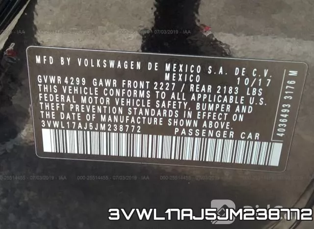 3VWL17AJ5JM238772 фото 10