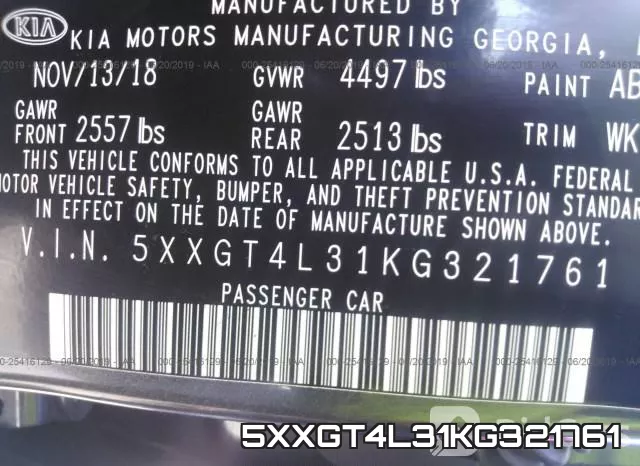 5XXGT4L31KG321761 фото 10
