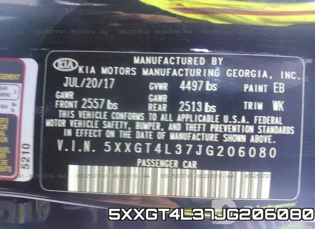5XXGT4L37JG206080 фото 10