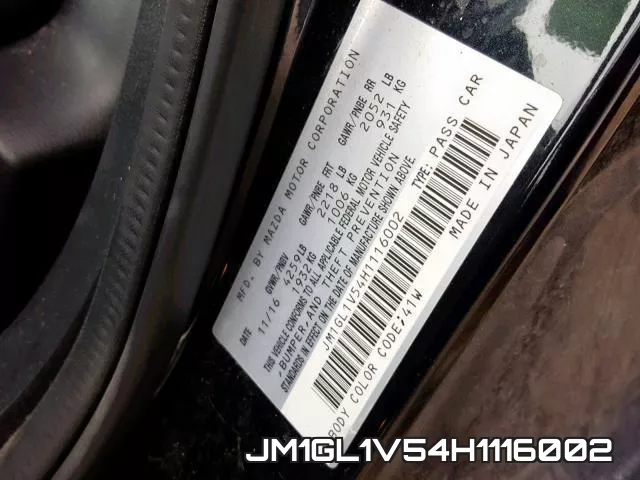JM1GL1V54H1116002 фото 2