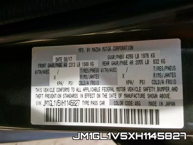 JM1GL1V5XH1145827 фото 2