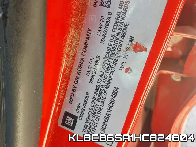 KL8CB6SA1HC824804 фото 2