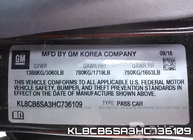 KL8CB6SA3HC736109 фото 10