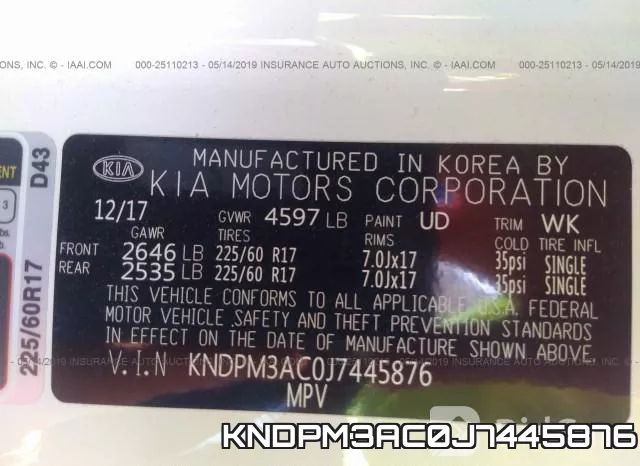 KNDPM3AC0J7445876 фото 10