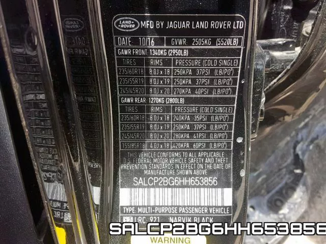SALCP2BG6HH653856 фото 2