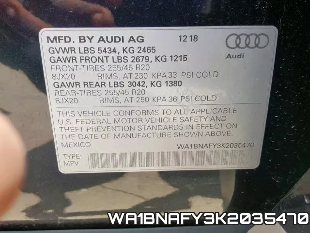 WA1BNAFY3K2035470 фото 2
