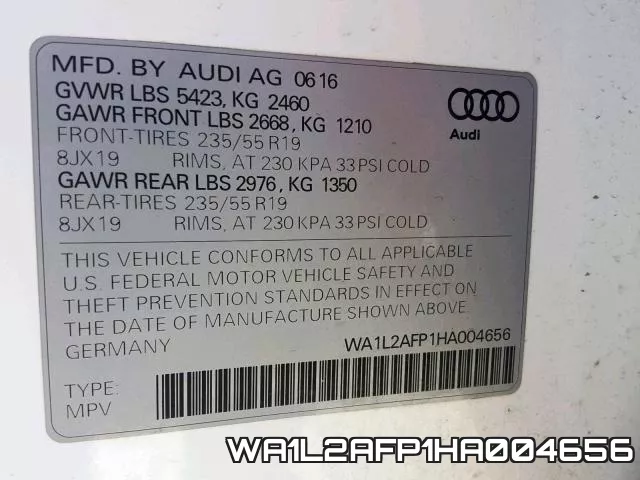 WA1L2AFP1HA004656 фото 2