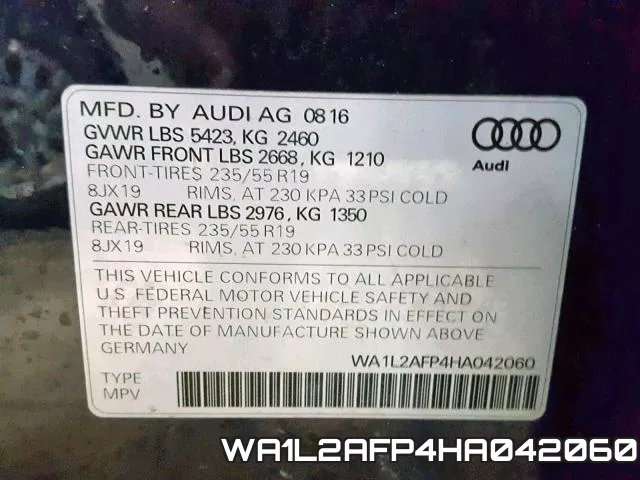 WA1L2AFP4HA042060 фото 2