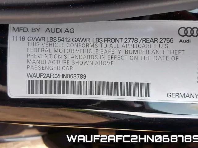 WAUF2AFC2HN068789 фото 2