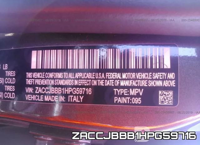 ZACCJBBB1HPG59716 фото 10