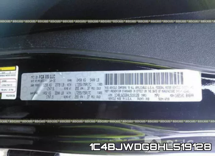 1C4BJWDG8HL519128 фото 10