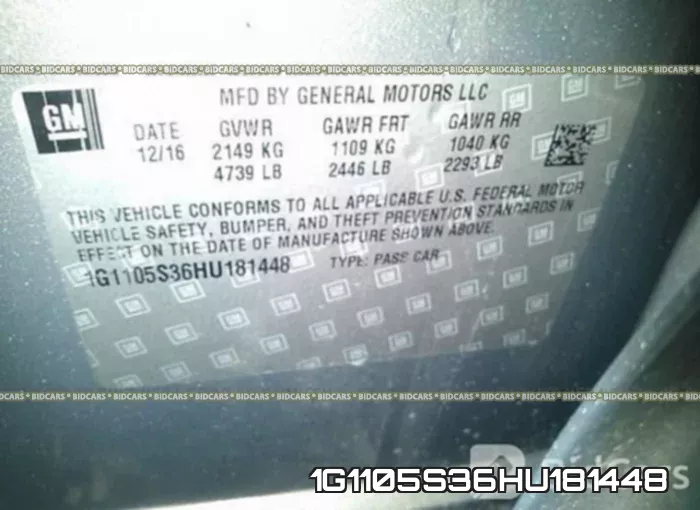 1G1105S36HU181448 фото 10