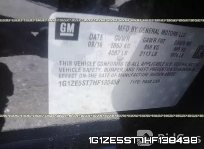 1G1ZE5ST7HF138438 фото 10