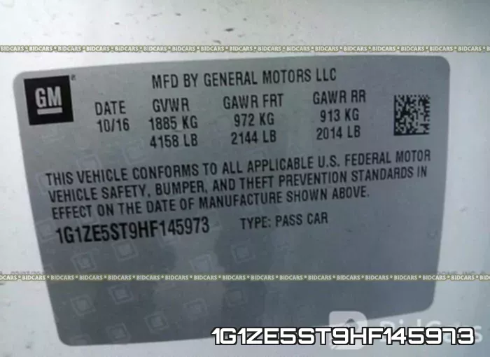 1G1ZE5ST9HF145973 фото 10