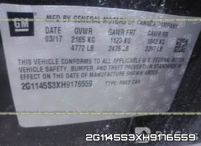 2G1145S3XH9176559 фото 10