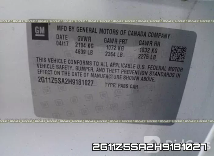 2G11Z5SA2H9181027 фото 10