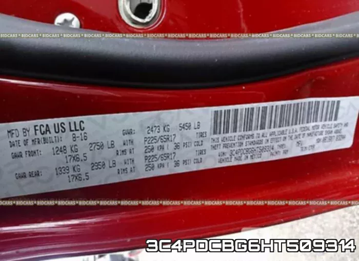 3C4PDCBG6HT509314 фото 10