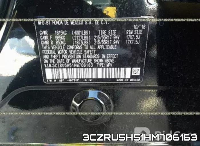 3CZRU5H51HM706163 фото 10