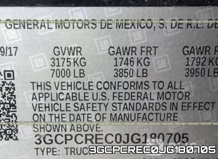3GCPCREC0JG180705 фото 10