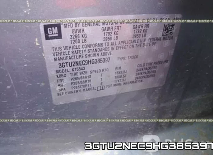 3GTU2NEC9HG385397 фото 10