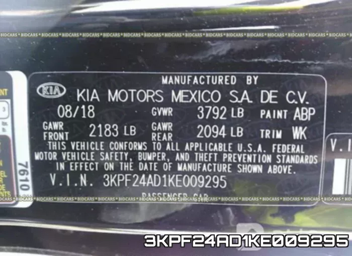 3KPF24AD1KE009295 фото 10