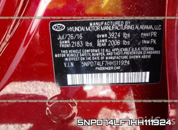 5NPD74LF7HH111924 фото 10