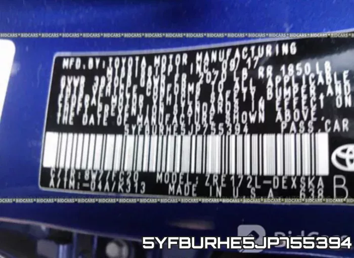 5YFBURHE5JP755394 фото 10