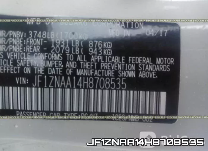 JF1ZNAA14H8708535 фото 10
