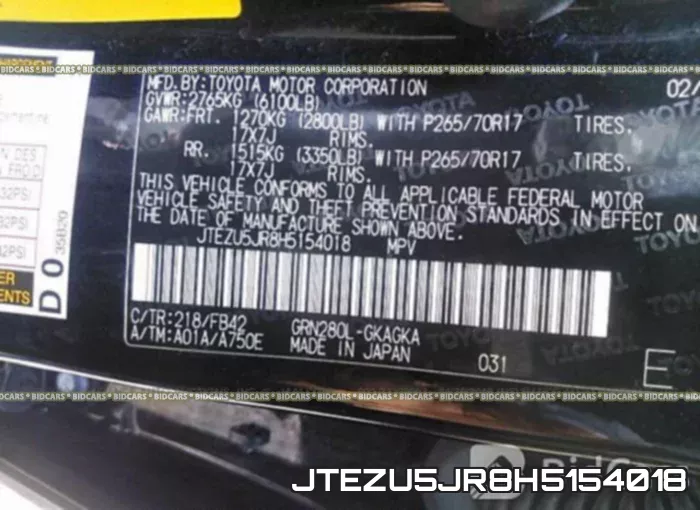 JTEZU5JR8H5154018 фото 10