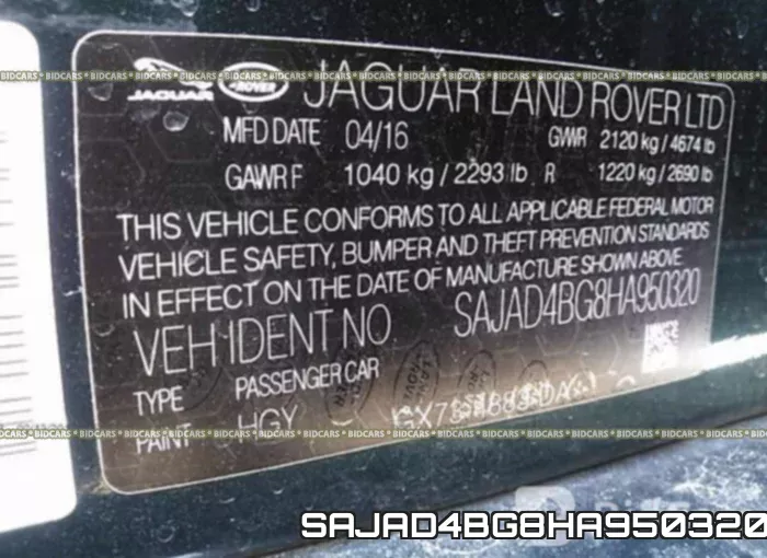 SAJAD4BG8HA950320 фото 10