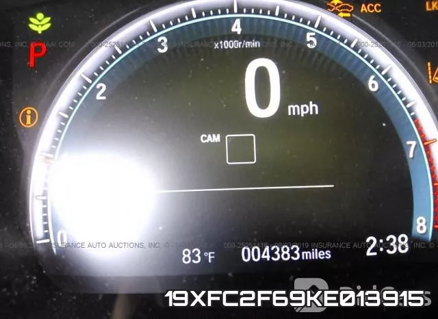 19XFC2F69KE013915 фото 8
