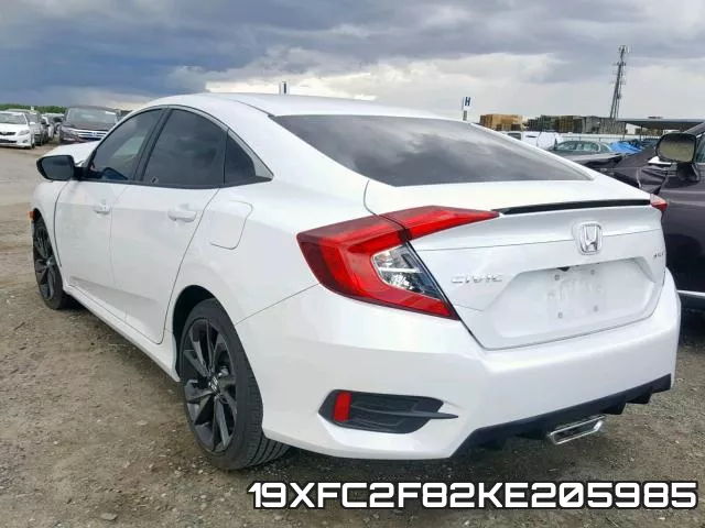 19XFC2F82KE205985 фото 4