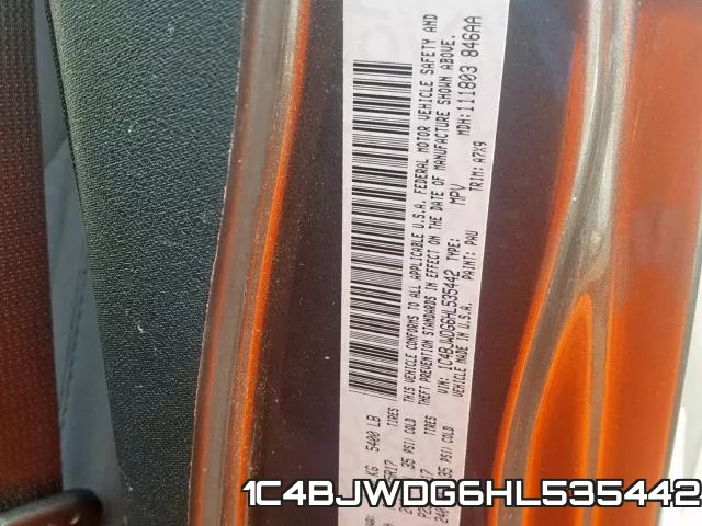 1C4BJWDG6HL535442 фото 2