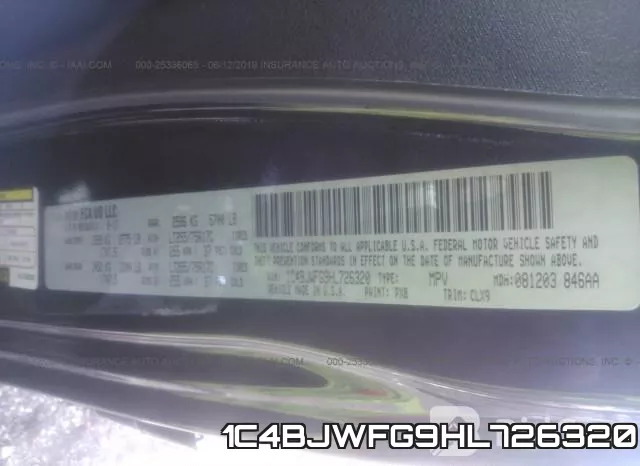 1C4BJWFG9HL726320 фото 10
