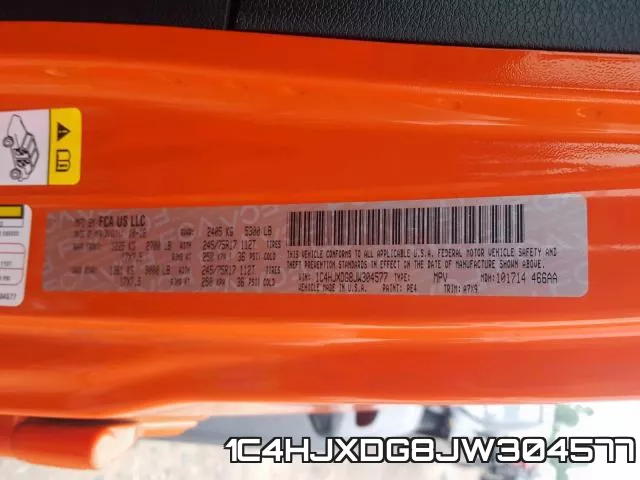 1C4HJXDG8JW304577 фото 2