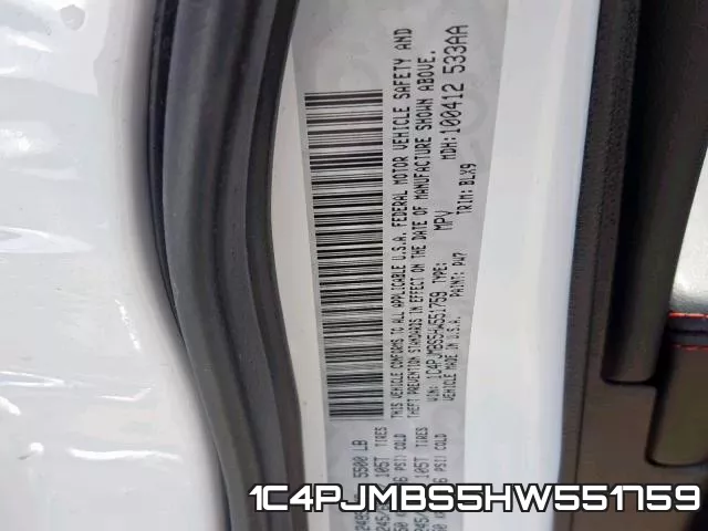 1C4PJMBS5HW551759 фото 2